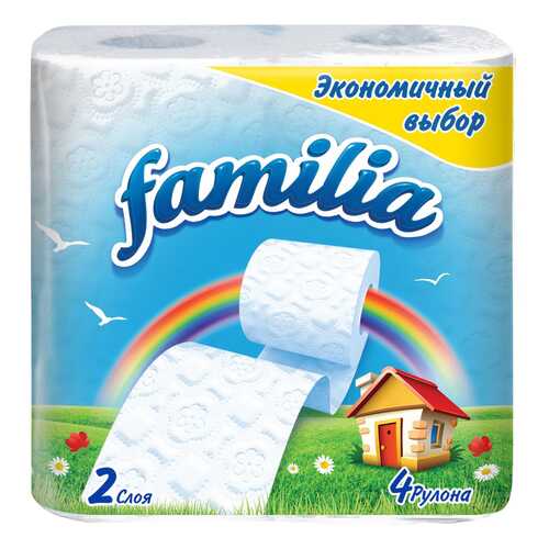 Туалетная бумага Familia Радуга 2-ух слойная 4 шт. в Фаберлик