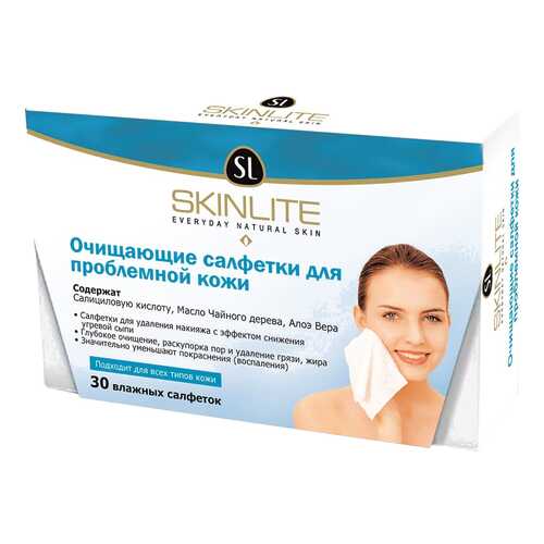 Влажные салфетки SKINLITE SL 302 для проблемной кожи 30 шт в Фаберлик