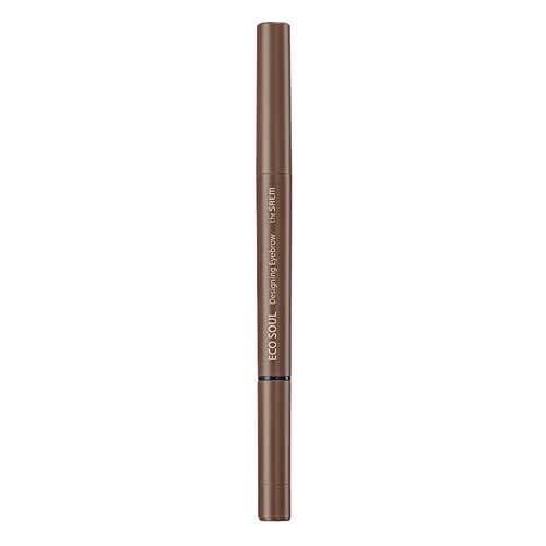 Карандаш для бровей The Saem Eco Soul Designing Eyebrow 3в1 01 Brown 0,2 г+0,12 г в Фаберлик