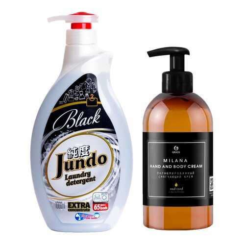 Гель для стирки черного белья Jundo Black 1 л + Крем для рук Grass Milana Oud Rood 300 мл в Фаберлик