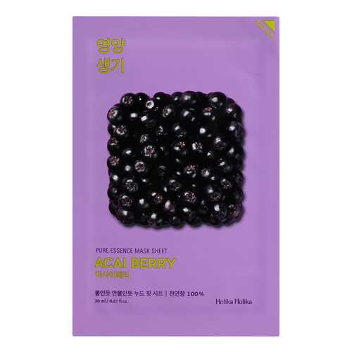 Маска для лица Holika Holika Pure essence Mask Sheet Acai Berry 20 мл в Фаберлик