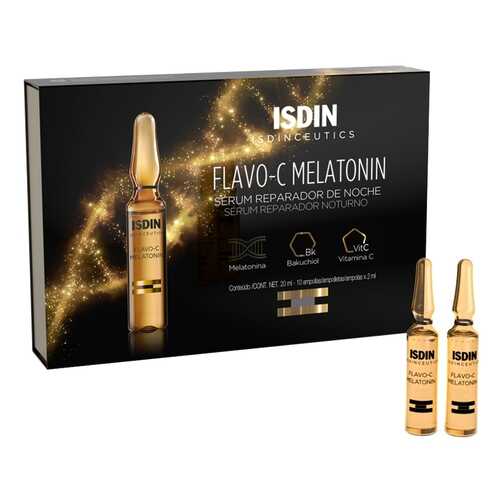 Сыворотка для лица Isdin Isdinceutics Flavo-C Melatonin Serum Reparador De Noche 10*2 мл в Фаберлик