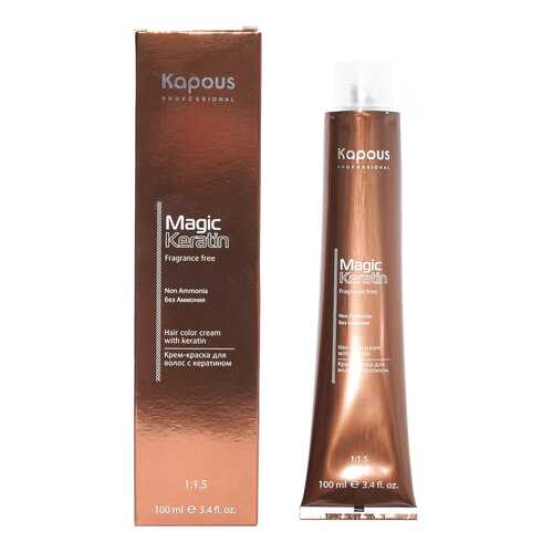 Краска для волос Kapous Professional Magic Keratin Non Ammonia 7.4 Медный блонд 100 мл в Фаберлик