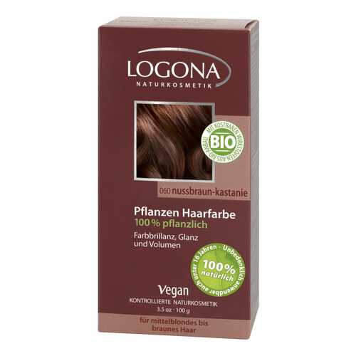 Краска для волос Logona Herbal Hair Color 060 Орех красно-коричневый в Фаберлик